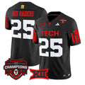 Red Raiders Jersey #25 Texas Tech 2025 Big 12 Champions Limited Stitched