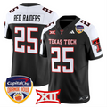 Red Raiders Jersey #25 Texas Tech 2025 Orange Bowl Patch V2 Stitched