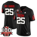 Red Raiders Jersey #25 Texas Tech Football 100th Anniversary Stitched