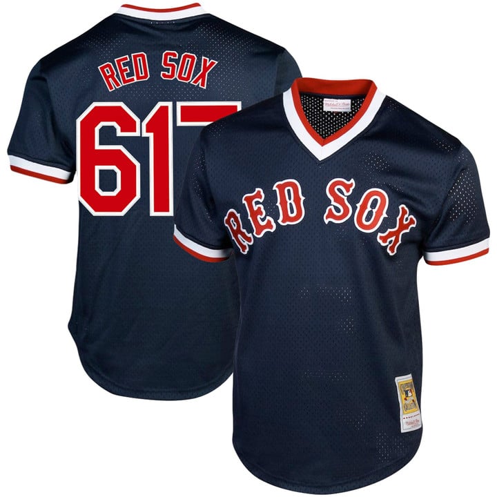 Red Sox Jersey #617 Boston Red Sox Throwback Cooperstown Stitched