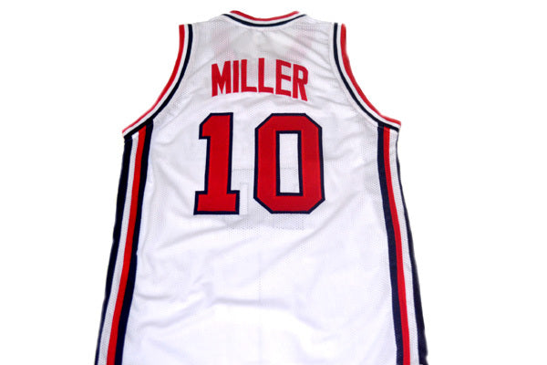 Reggie Miller Jersey #10 Team USA Basketball Navy White