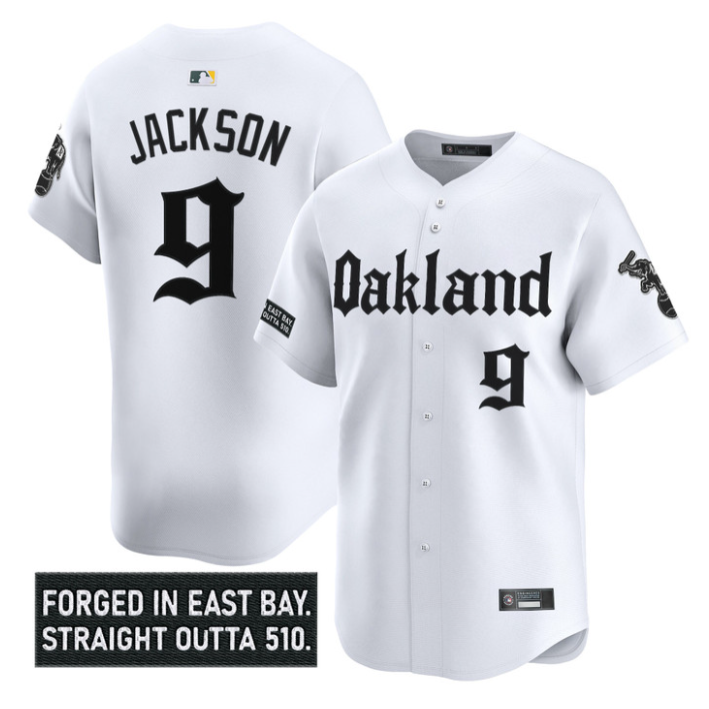 Reggie Jackson Jersey #9 Oakland Athletics Gothic East Bay Edition