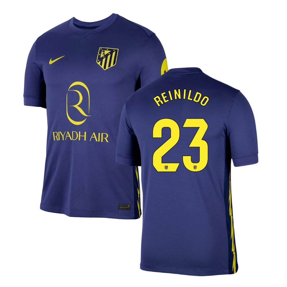 Reinildo Mandava 23 Atlético de Madrid 2025-26 Away Match Jersey – Navy