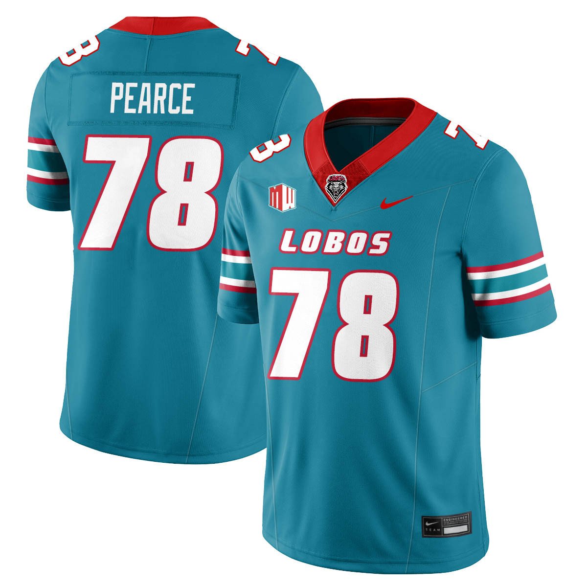 Richard Pearce Jersey #78 UNM Lobo Football 2025 All Stitched
