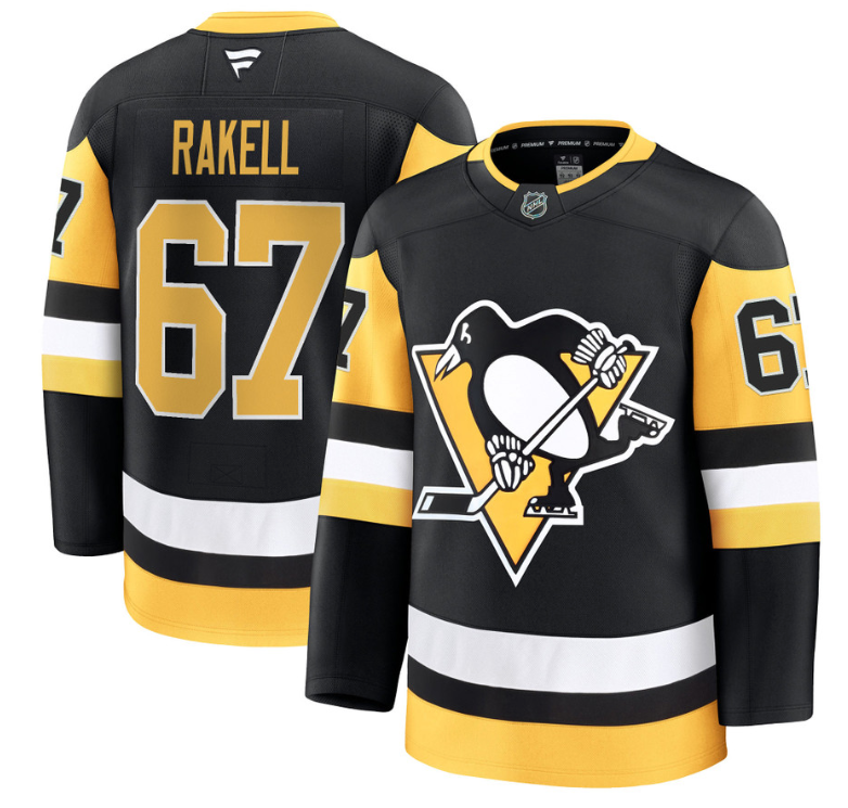 Rickard Rakell Jersey #67 Pittsburgh Penguins 2025 Premium All Stitched
