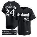 Rickey Henderson Jersey #24 Oakland Athletics Gothic East Bay Edition