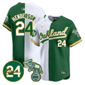 Ricky Henderson Jersey #24 Oakland Athletics 2025 Rickey Henderson Memorial Stitched
