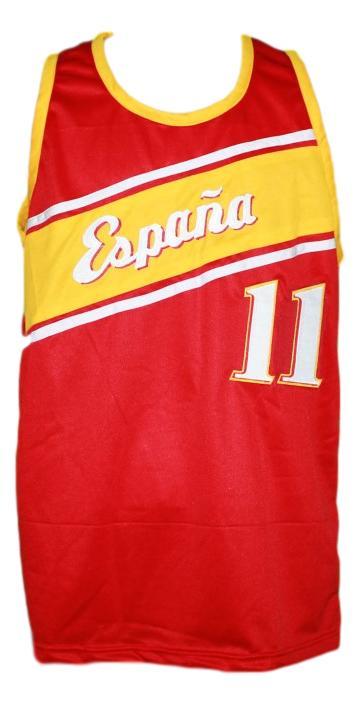 Ricky Rubio Jersey #11 Team Spain Espana Basketball Red