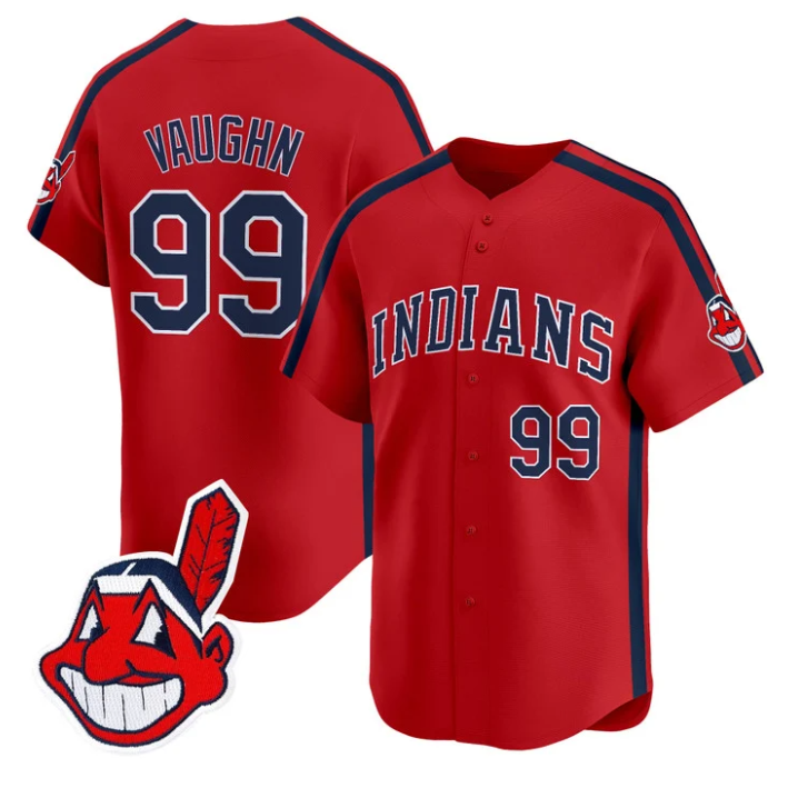 Ricky Vaughn Jersey #99 Cleveland Indians Ricky Wild Thing Vaughn Stitched