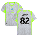 Rico Lewis 82 Manchester City 2025-26 Third Men Jersey – Gray