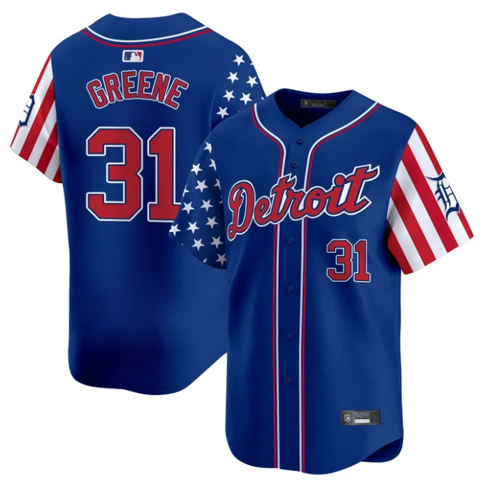 Riley Greene Jersey #31 Detroit Tigers 2025 Memorial Day Vapor Premier Limited Stitched