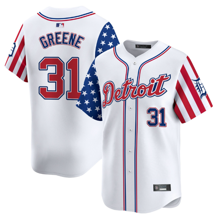 Riley Greene Jersey #31 Detroit Tigers 2025 Memorial Day Vapor Premier Limited Stitched