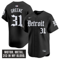 Riley Greene Jersey #31 Detroit Tigers Motor Gothic Edition Vapor Premier Limited Stitched