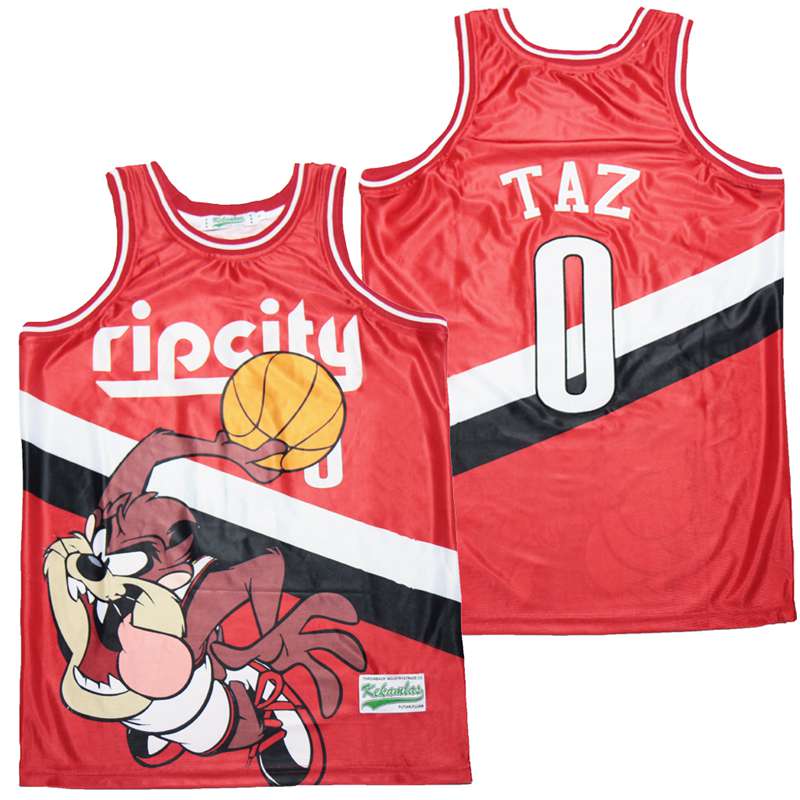 Ripcity Taz Movie Basketball Jersey Red