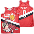 Ripcity Taz Movie Basketball Jersey Red