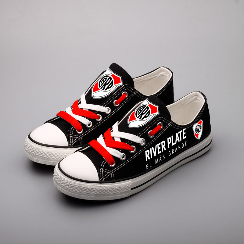 River Plate Low Top Canvas Sport Sneakers Shoes For Men Women Fans