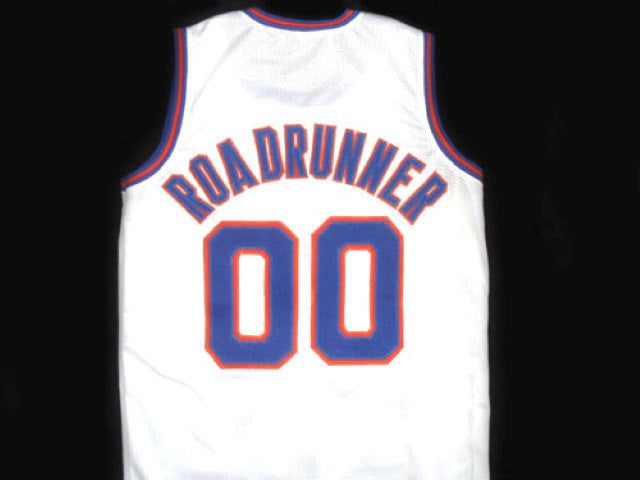 Roadrunner Jersey #00 Tune Squad Space Jam Basketball White