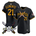Roberto Clemente Jersey #21 Pittsburgh Pirates One Piece Zoro Patch