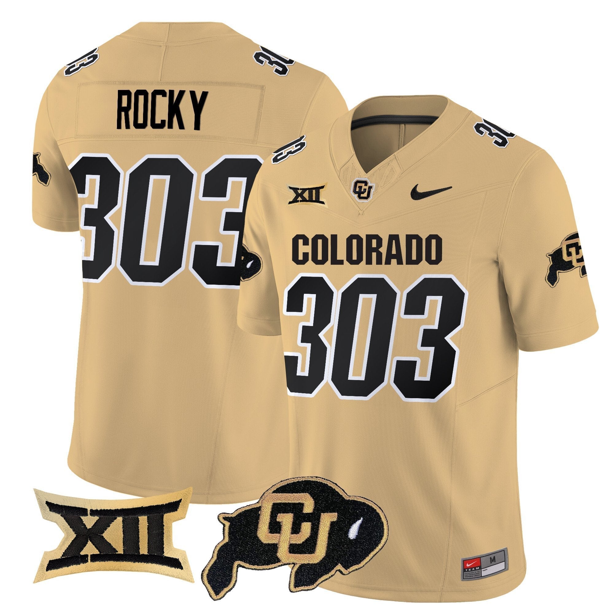 Rocky Jersey #303 Colorado Buffaloes 2025 Vapor Limited Stitched