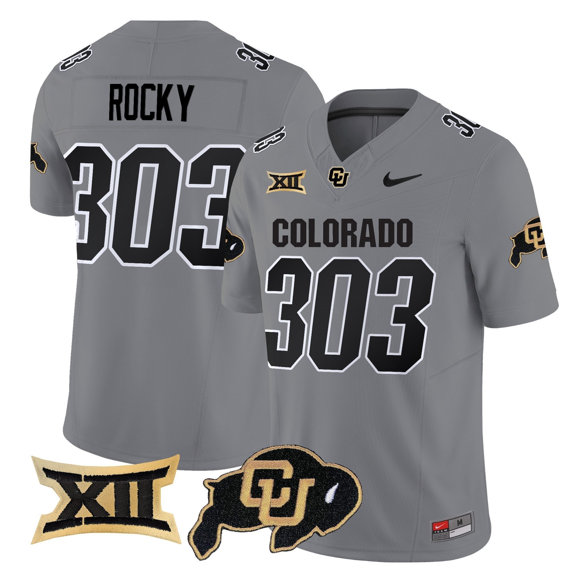 Rocky Jersey #303 Colorado Buffaloes 2025 Vapor Limited Stitched