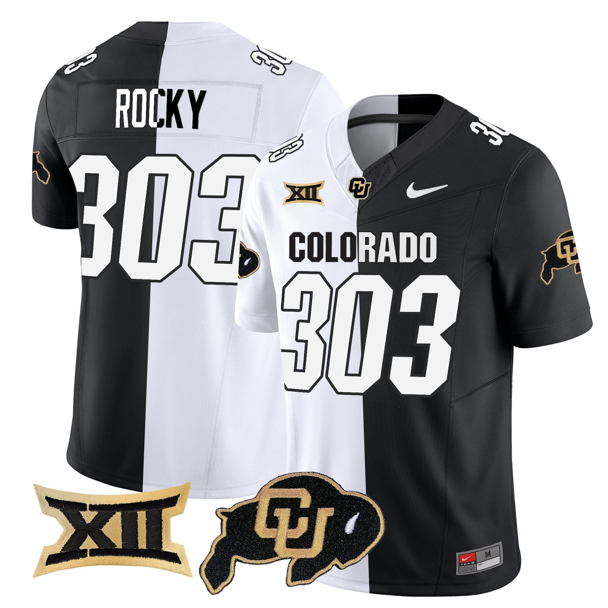 Rocky Jersey #303 Colorado Buffaloes 2025 Vapor Limited Stitched