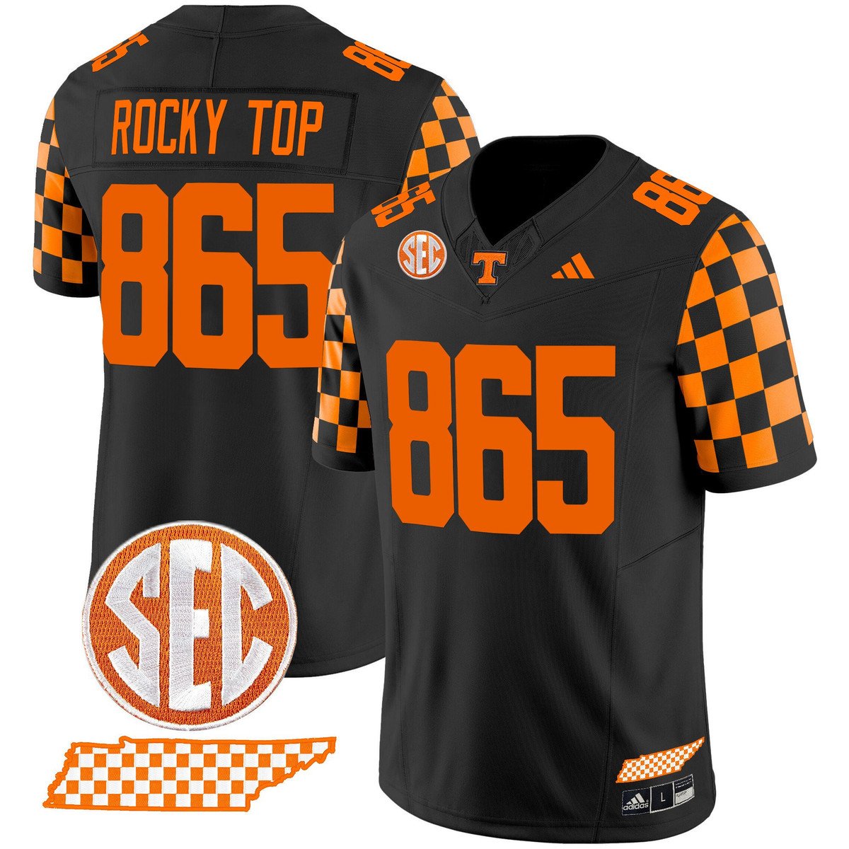 Rocky Top Jersey #865 Tennessee Vols Rebrand 2026 Checkerboard