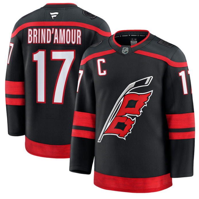 Rod Brind'Amour Jersey #17 Carolina Hurricanes Premium All Stitched Black