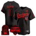 Rōki Sasaki Jersey #11 Dodgers 2025 Champions Stranger Things 9x Champs Stitched