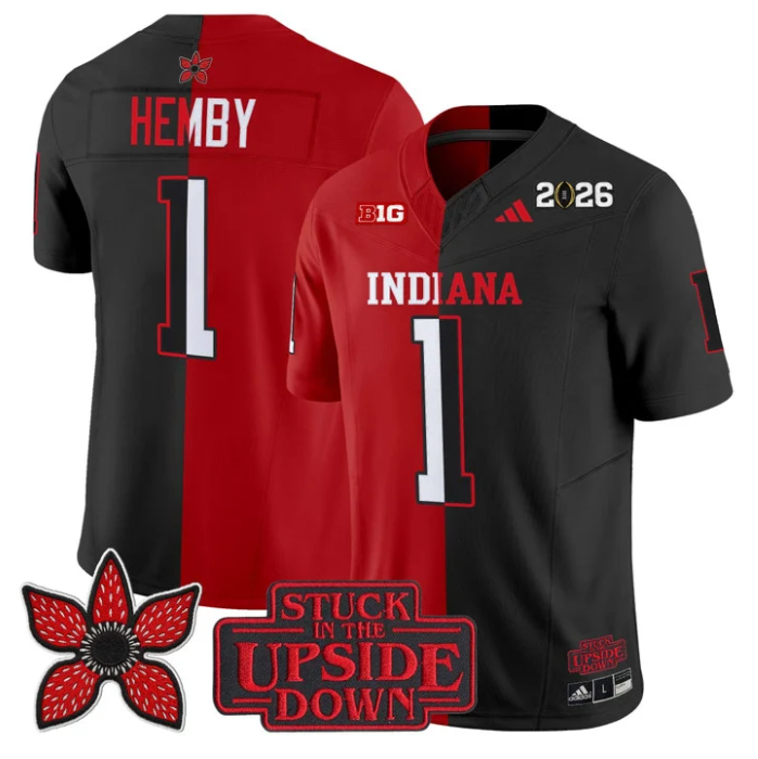Roman Hemby Jersey #1 Indiana Hoosiers Upside Down Edition Vapor Stitched