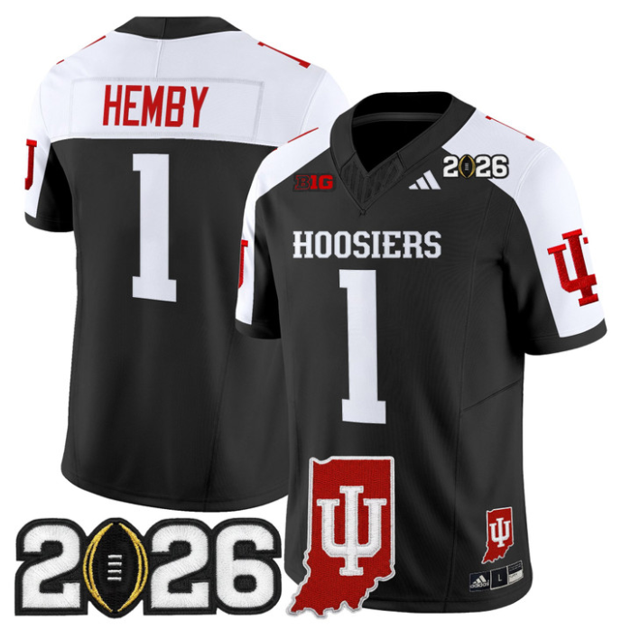 Roman Hemby Jersey #1 Indiana Hoosiers 2026 CFP Final Indiana State Stitched