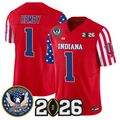 Roman Hemby Jersey #1 Indiana Hoosiers America 250 Edition 2026 CFP Stitched
