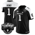 Roman Hemby Jersey #1 Indiana Hoosiers Gothic Big 10 Champions Stitched