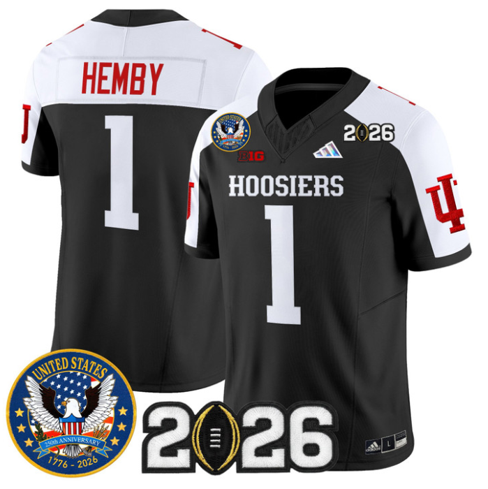 Roman Hemby Jersey #1 Indiana Hoosiers United States 250th 2026 Stitched