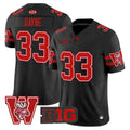 Ron Dayne Jersey #33 Wisconsin Badgers Throwback Stitched