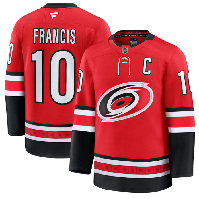 Ron Francis Jersey #10 Carolina Hurricanes Premium All Stitched Black