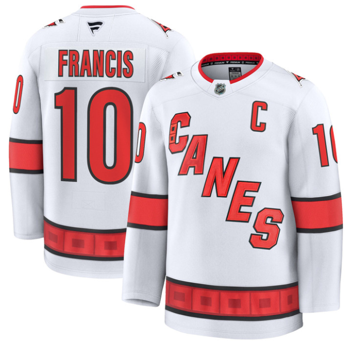 Ron Francis Jersey #10 Carolina Hurricanes Premium All Stitched Black