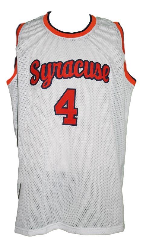 Ron Seikaly Jersey #4 Syracuse College Basketball Sewn White