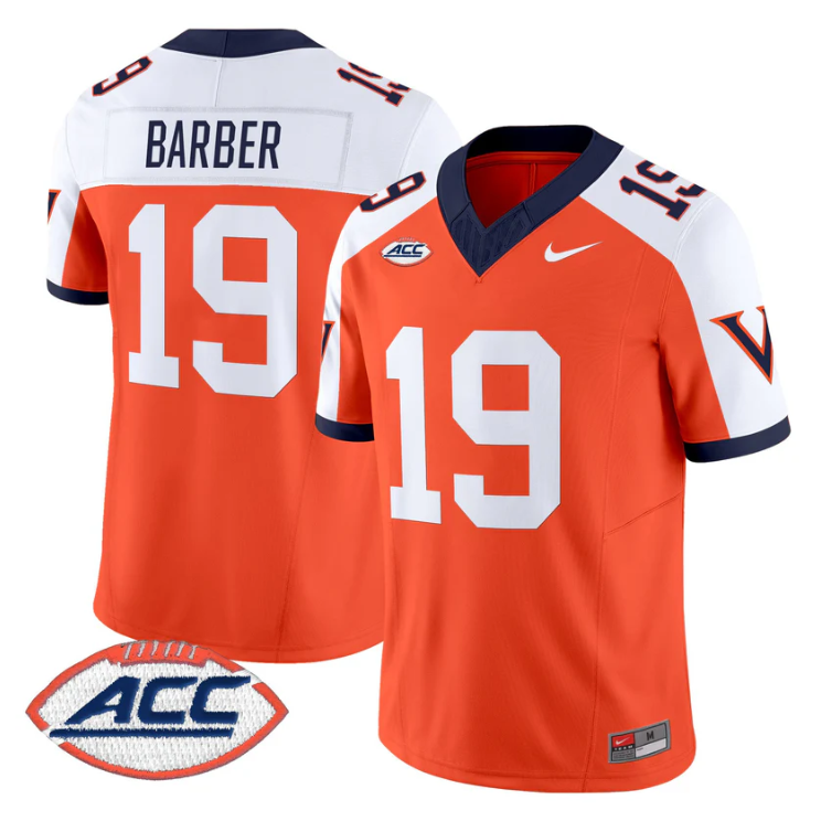 Rondé Barber Jersey #19 Virginia Cavaliers 1995 Throwbacks Stitched