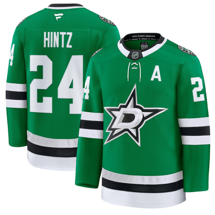 Roope Hintz Jersey #24 Dallas Stars Premium All Stitched Black