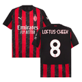 Ruben Loftus-Cheek 8 AC Milan 2025-26 Home Match Jersey – Black Red