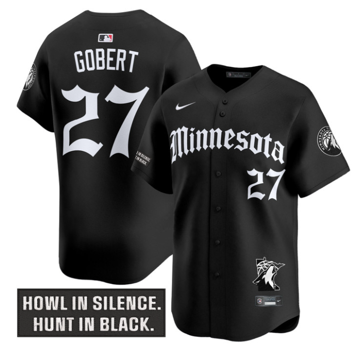 Rudy Gobert Jersey #27 Minnesota Timberwolves Gothic North Howl Edition