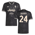 Rugani 24 Juventus 2025-26 Third Match Jersey – Black