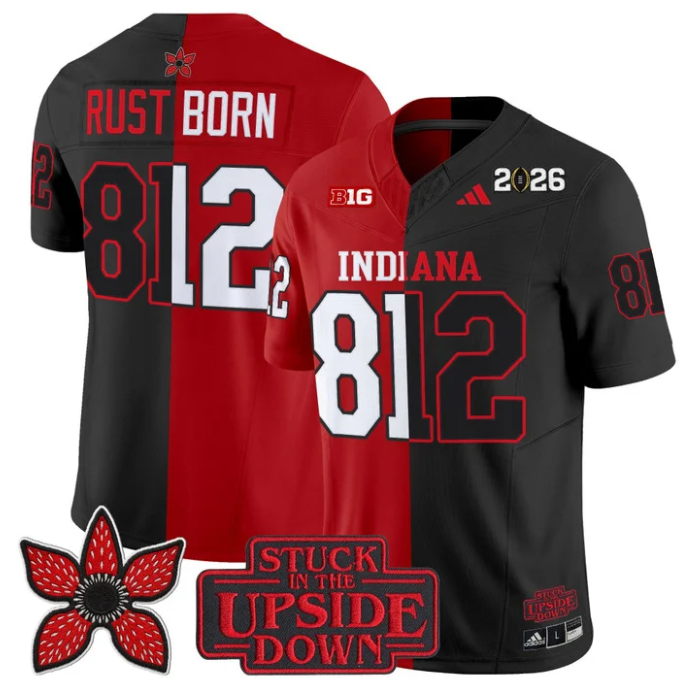 Rust Born Jersey #812 Indiana Hoosiers Upside Down Edition Vapor Stitched