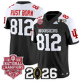 Rust Born Jersey #812 Hoosiers 2025 National Champions 2026 Patch Stitched