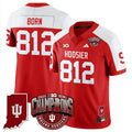 Rust Born Jersey #812 Indiana Hoosiers Big 10 Champions Limited Stitched