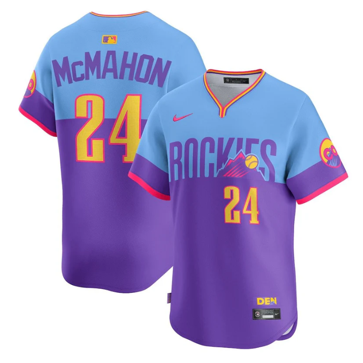 Ryan McMahon Jersey #24 Colorado Rockies 2025 City Connect Stitched Premier Limited