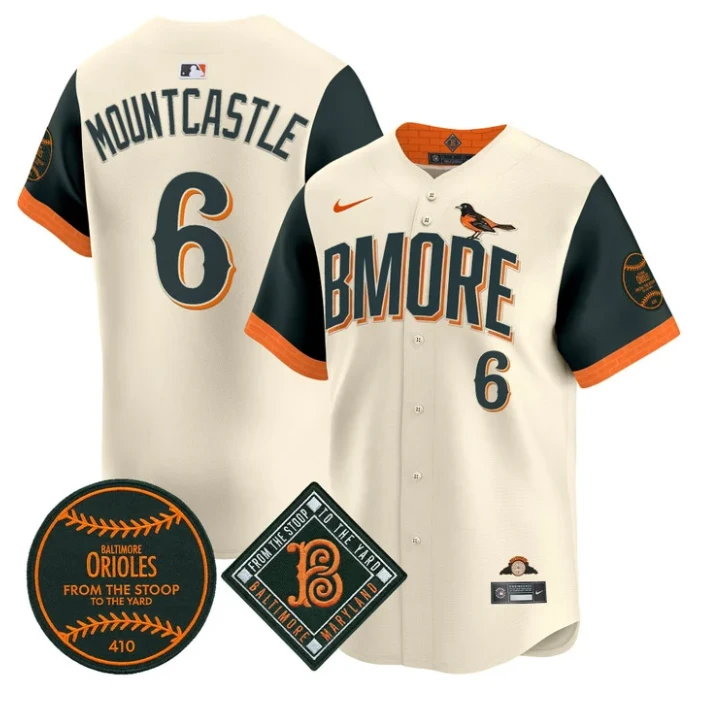 Ryan Mountcastle Jersey #6 Baltimore Orioles 2026 City Connect Premier Stitched
