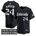 Ryan McMahon Jersey #24 Colorado Rockies Gothic Mile High Shadows Edition