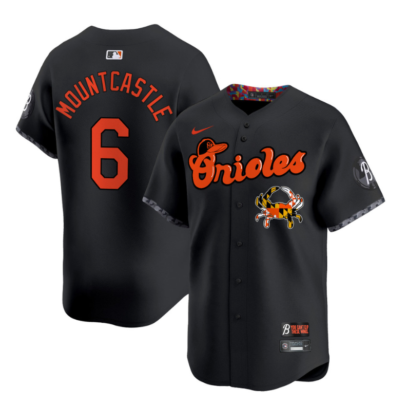 Ryan Mountcastle Jersey #6 Baltimore Orioles 410 & Chesapeake Crab Patch Limited Stitched