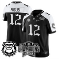 Ryan Puglisi Jersey #12 Georgia Bulldogs Gothic SEC Football Champions